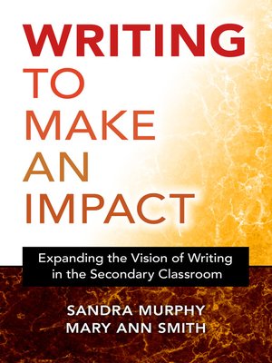 cover image of Writing to Make an Impact